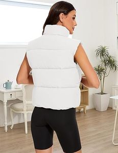 Factory Direct Sale Best Selling <b>Men's</b> Winter Casual High Quality Breathable Customized Zipper V-neck Puffer <b>Vest</b> 100% Polyester - Product Image 3