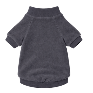 Sweat-shirt gris anthracite pour chien, polaire premium, pull pour petits chiens, vêtement pour animaux de compagnie confortable et léger avec col extensible - Product Image 5