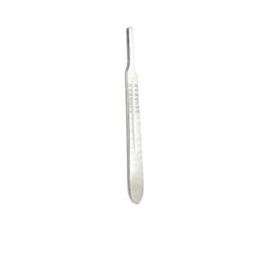 Manche de scalpel n° 4 4 poignées de scalpel chirurgical robustes en acier inoxydable à alimentation manuelle pour procédures à grandes lames - Product Image 1