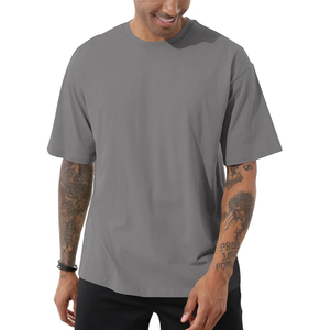 เสื้อยืดผ้าฝ้าย100% หนักขนาดใหญ่แบบธรรมดาและเปล่าผลิตอย่างมีสไตล์และราคาไม่แพง - Product Image 1