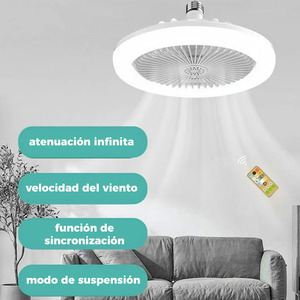 Smart LED Ceiling <b>Fan</b> with <b>Remote</b> <b>Control</b>, 30cm, 50mm Diameter, Plastic, 5-Color Assortment - Product Image 6