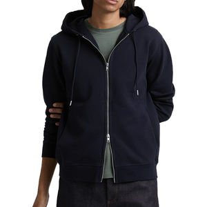 Sudadera con capucha extragrande personalizada para hombre con doble cremallera, estilo streetwear, efecto desgastado por el sol, con cierre de cremallera, para hombre - Product Image 1