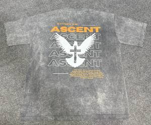 เสื้อยืดผ้าซักแบบกรดสำหรับผู้ชายผ้าฝ้าย/โพลีเอสเตอร์เสื้อคอกลม/คอลูกเรือแบบปกติระบายอากาศได้ดีเป็นมิตรกับสิ่งแวดล้อม - Product Image 2