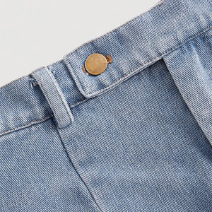 Nouveau short de gymnastique respirant pour hommes personnalisé short en jean sexy moulant à fermeture éclair et cordon de serrage - Product Image 4