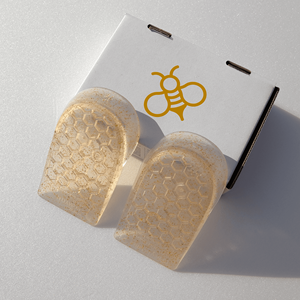 Support orthopédique Honey Balance Original en matériau souple SEBS, patch pour le talon, best-seller sud-coréen, 1 paire de semelles intérieures - Product Image 1
