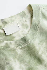 T-shirt à manches courtes en coton 100% tricoté, coupe classique, poids lourd, lavage à l'acide, écologique, dernier design, prix de gros, sur mesure - Product Image 5