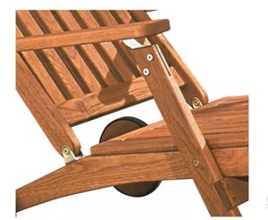 Meilleure Chaise longue en teck en bois massif, mobilier de jardin extérieur, vente en gros, mobilier américain - Product Image 5