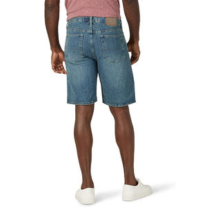 Men's Light Blue <b>Denim</b> Jorts Loose Fit Solid Streetwear <b>Shorts</b> Trendy Summer Fashion 100% Cotton <b>Elastic</b> <b>Waist</b> Worsted - Product Image 6