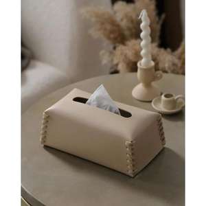 Rustic Resin Tissue Holder with a <b>Matte</b> Finished & Perfect for Farmhouse-style Decor and Natural Home Accents - Product Image 2