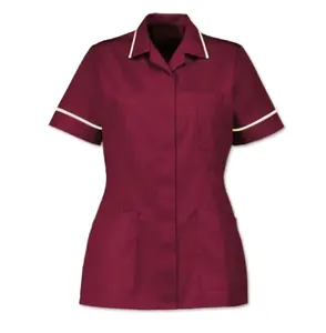 Best Quality Navy Burgundy Hospital Staff Uniform sold By Indian Exporter and Manufacturer Available at Affordable Price