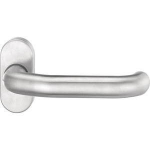 Oval 8 mm Cranked Stainless Steel Door Handle Part Profile 1800/2033 EST for Blinds <b>Shades</b> & Shutters by EDI - Product Image 1