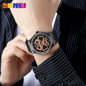 Hot Sale Simple Quartz Movement Glass Dial Silicone Tape Wristwatch Date Waterproof Casual Men <b>Watch</b> Wholesale ODM/OEM Custom - Product Image 3