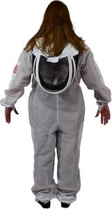 Traje de abeja de 3 capas con velo de esgrima Un par de guantes Traje de apicultura ventilado a prueba de picaduras - Product Image 5