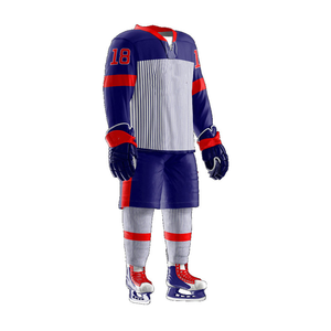 Nouveau design de maillot de hockey sur glace, uniforme d'équipe avec nom d'équipe personnalisé, 100% polyester, service OEM, respirant, séchage rapide, écologique - Product Image 4