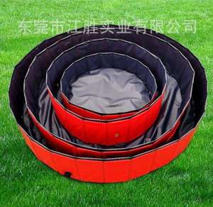 สระว่ายน้ำเป่าลมพีวีซีขนาดใหญ่สำหรับสัตว์เลี้ยง สระว่ายน้ำเป่าลมสำหรับสุนัขและแมว - Product Image 6