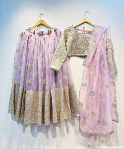 Designer Georgette Heavy Embroidery Work with Party Wear Lehenga Choli Wholesale Lowest Price Ethnic Garments Surat Alphanumero - Product Image 4