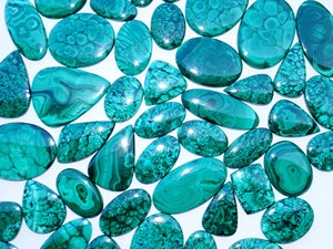 หินอัญมณี Malachite ธรรมชาติอัญมณีทรงหลวมสำหรับทำเครื่องประดับอัญมณีทรงหลวม - Product Image 4