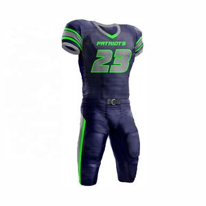 Conjuntos de Uniformes de Fútbol Americano de Diseño OEM - Ligeros, Transpirables, 100% Poliéster, Manga Corta, Estampados, Personalizables, Tallas Grandes - Product Image 5