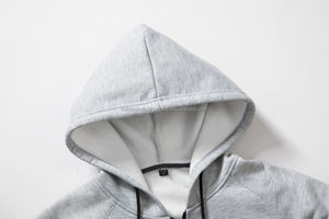 Otoño Invierno nueva moda hombres Casual sólido chándal chaqueta con capucha pantalones conjunto con cremallera prendas de vestir 2 piezas - Product Image 4