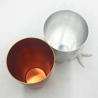Tasses en aluminium de haute qualité, recyclables, incassables, pour les fêtes, le camping, les boissons, la vodka, la bière, le soda, l'aérosol, le café, le jus, logo personnalisé, couleur