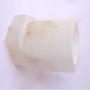 Soporte de vela de mármol de alabastro respetuoso con el medio ambiente hecho a mano, último diseño disponible en varios tamaños, estilos, soportes de piedra a precio por mayor - Product Image 5