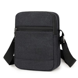 Unisex Squared Shape Crossbody Bag Designer Lightweight <b>Canvas</b> Travel <b>Mini</b> Purse Adjustable Strap Waterproof Trendy <b>Canvas</b> - Product Image 2