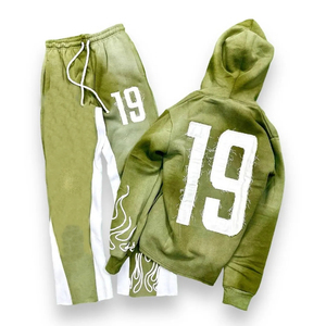 Wholesale Customized Printing Acid Washed Winter <b>Tracksuits</b> for Men OEM Service 100% Cotton Oversized Fleece - Product Image 2