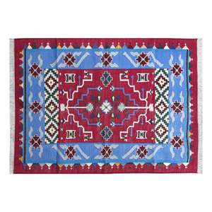 Alfombras de área de algodón de tejido plano modernas hechas a mano interiores escandinavos Color sólido 014 colección Color personalizado antideslizante lavable - Product Image 4