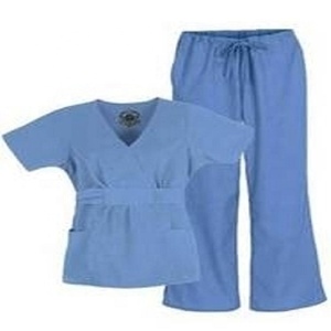 Uniformes de Hospital para Mujer de Dos Piezas, Personalizados al por Mayor, de Buena Calidad, Estilo Traje de Enfermería, Tejido de Poliéster/Algodón - Product Image 4