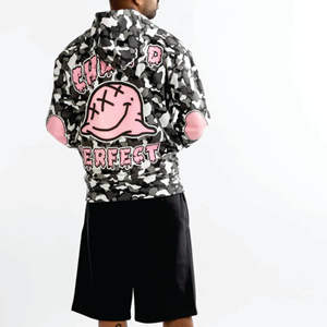 Pull-over décontracté à la mode Hip Hop pour hommes, sweatshirts à capuche de haute qualité avec logo de marque personnalisé - Product Image 6