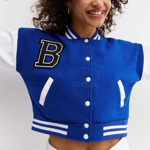 Veste de survêtement courte pour femme, prix bas, meilleure qualité, nouvelle conception, service OEM, veste de survêtement courte à la mode - Product Image 1