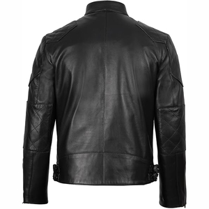 Chaqueta bomber de piel de oveja personalizada de Calidad única superventas, chaqueta de cuero de alta calidad - Product Image 6