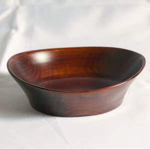 Tazón para Servir de Madera de Mango Ecológico Hecho a Mano con Acabado Natural para el Hogar, Cocina, Mesa de Comedor, Apto para Lavavajillas, para Frutas y Verduras - Product Image 4