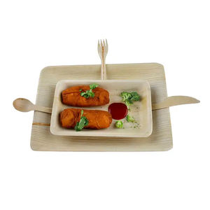 Vaisselle jetable biodégradable écologique de feuille de palmier de plat de dîner pour épouser - Product Image 6