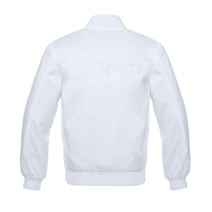 แจ็คเก็ตเบสบอลแบบ Letterman สีฟ้าอ่อน รุ่น OEM ปี 2025 สำหรับผู้ชาย ปกตั้ง แต่งขอบสีขาว สไตล์ไฮสตรีท แฟชั่นฤดูหนาว - Product Image 6