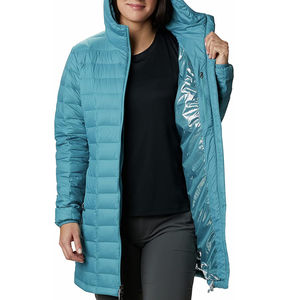 Veste longue matelassée pour femme, chaude et respirante, idéale pour l'hiver, manteau matelassé de haute qualité, vêtement d'extérieur tendance, logo personnalisé, usine OEM - Product Image 6