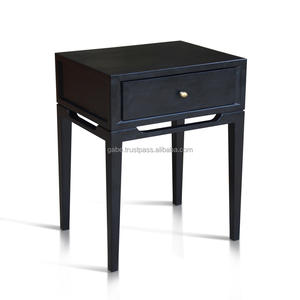 Table de salle à manger moderne en bois de teck naturel couleur javel accessoire de décoration pour anniversaire - Product Image 1