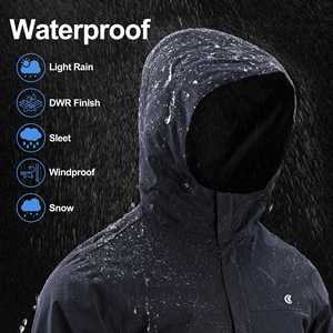 Chaqueta de senderismo de talla grande personalizada de alta calidad para hombre, cortavientos de invierno con capucha para exteriores, informal, Varsity, teñido, calle principal al por mayor - Product Image 4