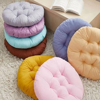 Marque haut de gamme 100% coton de haute qualité meilleur prix fait coussin de sol de couleur unie pour siège de lit de sol à la maison Durable confortable