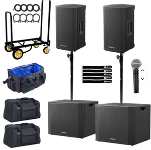 Altavoces Profesionales Activos DJ XPRS102 Nuevos con Subwoofer de 18 Pulgadas, Paquete Doble - Product Image 4