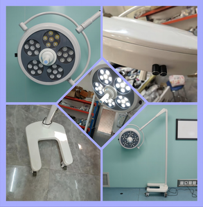 <span class=keywords><strong>Lampe</strong></span> d'examen chirurgical <span class=keywords><strong>LED</strong></span> mobile verticale LKLED500Y 60000Lux 30 perles Osram pour usage médical, hospitalier et dentaire - Product Image 1