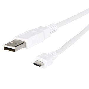 Cavo USB 2.0 con connettore A, connettore Micro-B 1,8 m bianco - Product Image 1