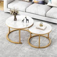 Juego de Mesa de Centro Moderna y Soporte de TV de Vidrio para Exteriores, de Metal y Mármol de Lujo, para Sala de Estar, Muebles para el Hogar, Decorativos y Ecológicos