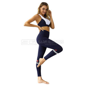 <b>Women</b> seamless gym wear set high waist leggings and padded sports bra two piece activewear suit for fitness training yoga - Product Image 5