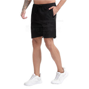 Pantalones cortos de gimnasio de patrón sólido informal recién llegados pantalones cortos de lona de secado rápido para correr y correr con logotipo personalizado a bajo precio - Product Image 1