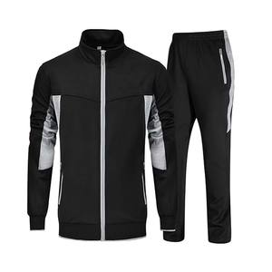 Chándal para hombre, ropa de entrenamiento y jogging, chándal ajustado con cremallera y logotipo personalizado - Product Image 2