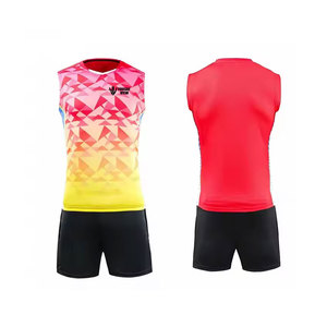 Ensemble d'uniformes de volley-ball au design personnalisé Service OEM Uniforme de volley-ball pour hommes de couleur et de taille personnalisées - Product Image 1