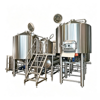 Système de brasserie automatisé 15BBL 4V pour brasserie artisanale en croissance