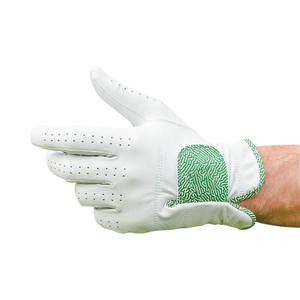 Guantes de golf duraderos hechos a medida precio al por mayor cuero genuino cómodo y transpirable con correa ajustable Logotipo de marca deportiva - Product Image 2