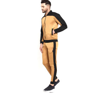 Full Zip Active Athletic Fitness Outfits Jogging Contraste Couleur Survêtements pour Hommes 2 Pièces Vente Chaude Costume - Product Image 2